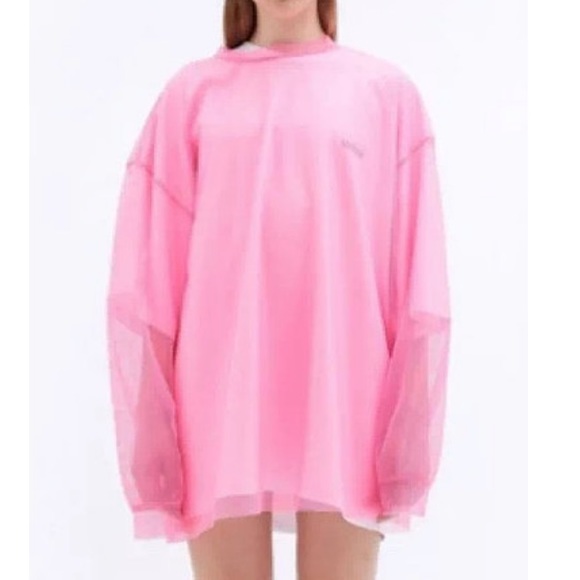 Lavender mesh see through top - Picture 2 of 4